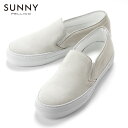 ペリーコサニー PELLICO SUNNY / 【国内正規品】 / カーフスエードダブルソールスリッポンスニーカー「M001」(LATTE/オフホワイト)/ メ...