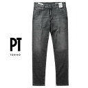 PT TORINO DENIM ピーティートリノデニム ／ 【国内正規品】 ／ 24SS ウォッシュドコットンストレッチブラックデニムジーンズ SWING ウォッシュドグレー ／ PT05 PTトリノ オールシーズン メン…