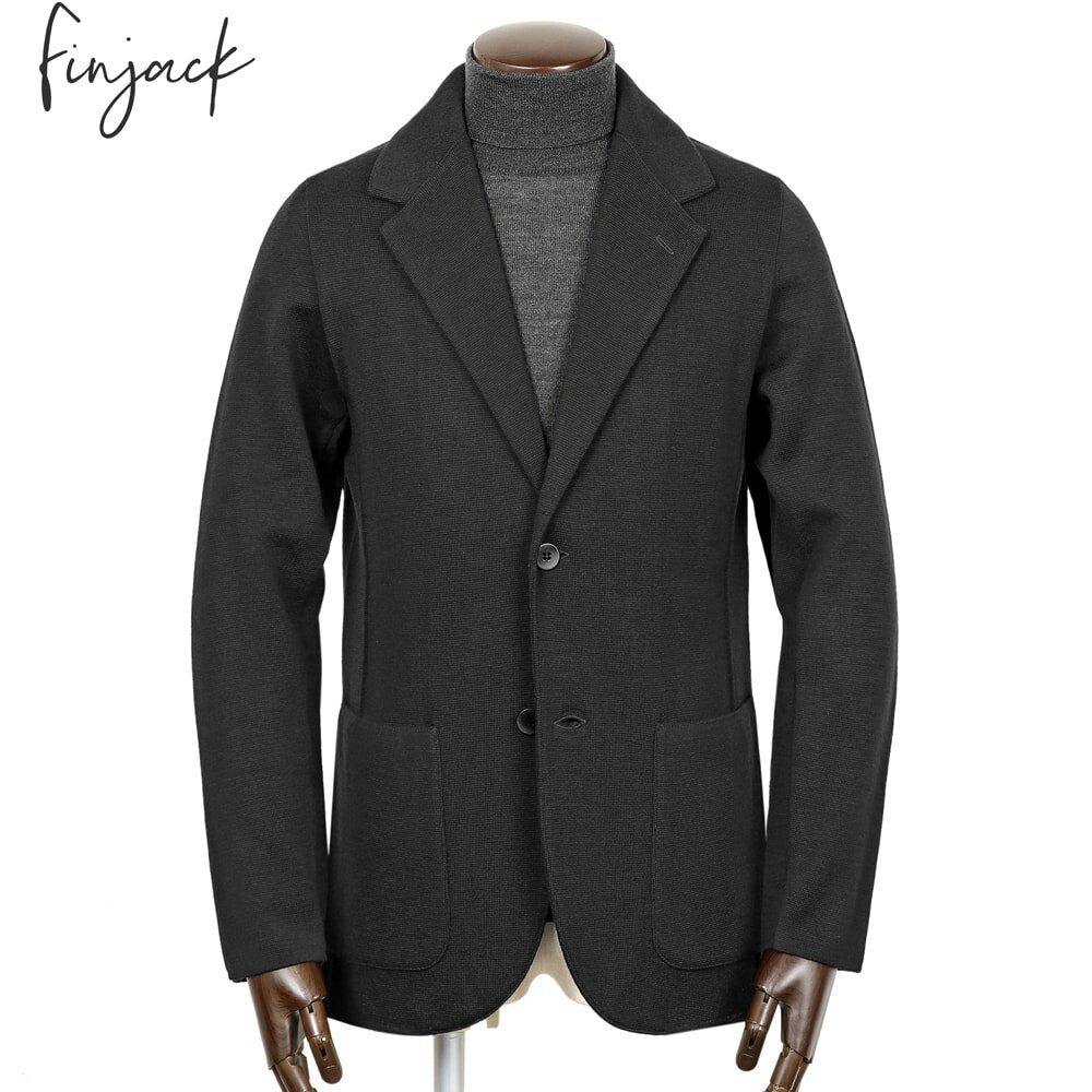 フィンジャック Finjack ／ 【国内正規品】 ／ ウールミラノリブ2Bニットテーラードジャケット「FGM2」..