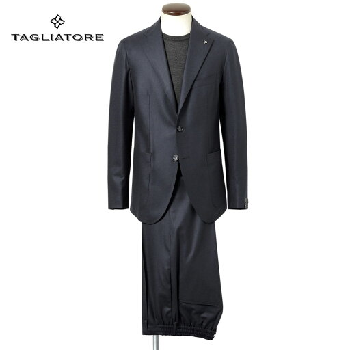 タリアトーレ TAGLIATORE / 【国内正規品】 / 25-26AW ストレッチウーステッドフランネル2Bイージースーツ「DAKAR」(ネイビー)【ハンガー便選択OK】/ 秋冬 メンズ イタリア トラベルスーツ セットアップ ドローコードパンツ ダカール 無地 タリアトーレ TAGLIATORE / 【国内正規品】 / 25-26AW ストレッチウーステッドフランネル2Bイージースーツ「DAKAR」(ネイビー)【ハンガー便選択OK】/ 秋冬 メンズ イタリア トラベルスーツ セットアップ ドローコードパンツ ダカール 無地