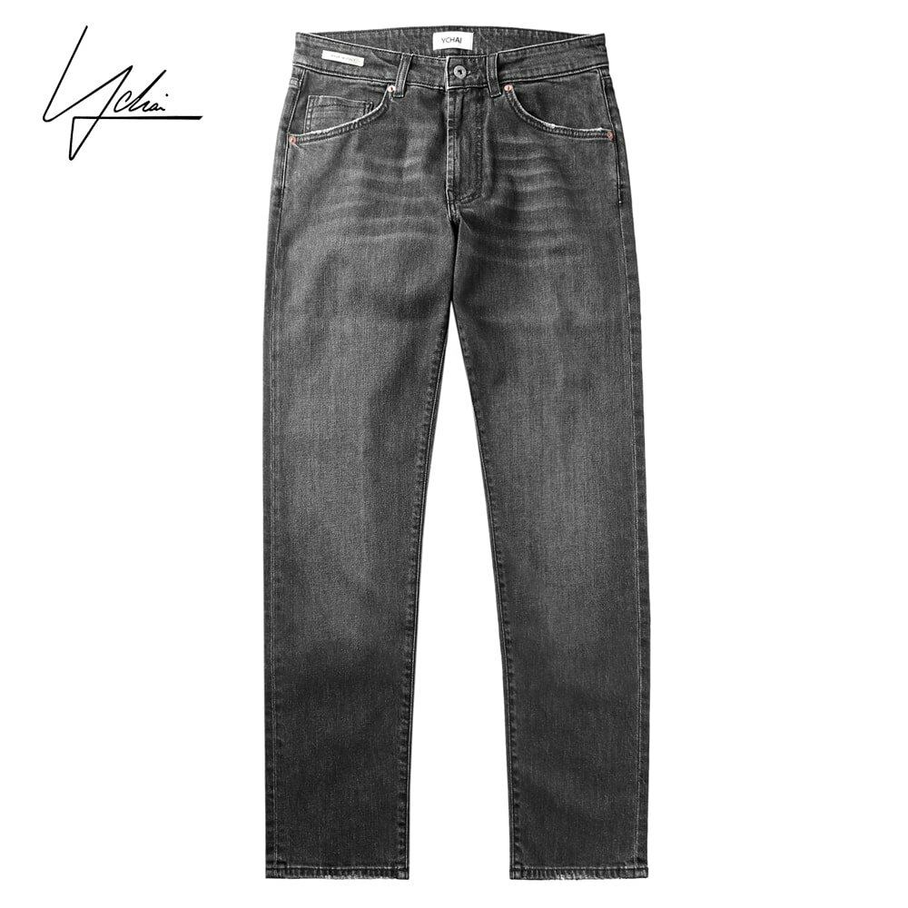 【ポイント10倍】イカイ YCHAI ／ 【国内正規品】 ／ ウォッシュドコットンストレッチブラックデニムジーンズ「TORPEDO（YPU005T-2DS0072CN）」（ウォッシュドブラック）【ラッピング対応】／ トルペード メンズ イタリア ボトムス ジーパン デニムパンツ