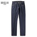 ブリリア 1949 BRIGLIA 1949 / 【国内正規品】 / ワンウォッシュコットンストレッチデニム5ポケットジーンズ「STEVE」(インディゴブルー)/ オールシーズン メンズ イタリア ボトムス スリムテーパード スティーブ