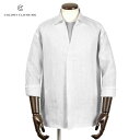 コロニークロージング COLONY CLOTHING / 【国内正規品】 / 25SS Albiniリネンポプリンスキッパーシャツ「CC2501-SH02」(WHITE/ホワイト)/ 春夏 メンズ リネンシャツ 麻シャツ プルオーバー プールサイドシャツ アルビニ(4)