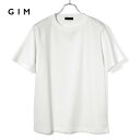 ジム GIM / 【国内正規品】 / 当店別注 59番手双糸プラチナムフェイスコットンテンジク半袖クルーネックカットソー「25204039」(ホワイト)/ オールシーズン メンズ 日本製 Tシャツ ティーシャツ 超長綿