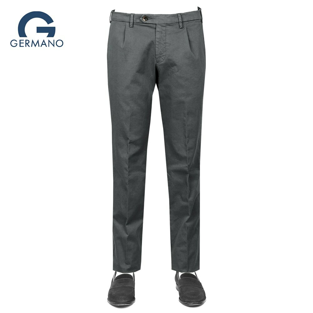 【SALE】ジェルマーノ GERMANO ／ 25SS 製品染めコットンストレッチギャバジン1プリー
