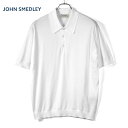 ジョンスメドレー JOHN SMEDLEY / 25SS シーアイランドコットン30ゲージ半袖ニットポロシャツ「ISIS」(WHITE/ホワイト)/ アイシス ...