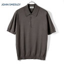 ジョンスメドレー JOHN SMEDLEY / 25SS シーアイランドコットン30ゲージ半袖ニットポロシャツ「ISIS」(CHOCOLAT/ショコラ)/ アイ...