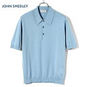 ジョンスメドレー JOHN SMEDLEY / 25SS シーアイランドコットン30ゲージ半袖ニットポロシャツ「ISIS」(SEA GLASS/シーグラス)/ ...