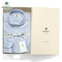 【クーポン対象】ルイジボレッリ ルイジボレリ LUIGI BORRELLI / 25SS コットンカラミ織りホリゾンタルカラードレスシャツ「FELICE(SR44842)」(サックスブルー)/ あす楽非対応 メンズ イタリア 手縫い ビジネス ワイシャツ フェリーチェ 無地