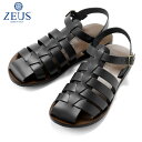 【SALE/返品・交換不可】ゼウス ZEUS / 25SSバケッタレザーグルカサンダル「5004」(NERA×CUOIO/ブラック×ブラウン)/ メンズ イタリ...