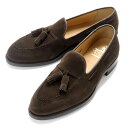 クロケット＆ジョーンズ CROCKETT＆JONES ／ 【国内正規品】 当店別注レペロスエードタッセルローファー「CAVENDISH 3」（DARK BROWN／ダークブラウン）／ 英国 靴 革 レザー ビジネス シューズ グッドイヤー キャベンディッシュ ダイナイトソール