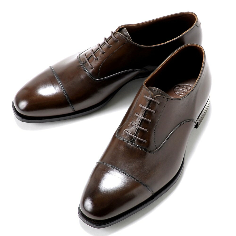 クロケット＆ジョーンズ CROCKETT＆JONES ／ 【国内正規品】 アンティークカーフストレートチップ「AUDLEY 3（HAND GRADE）」（DARK BROWN／ダークブラウン） ／ オードリー 英国 靴 レザー シューズ グッドイヤー オードリー