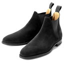 クロケット＆ジョーンズ CROCKETT＆JONES ／ 【国内正規品】 レペロスエードサイドゴアブーツ「CHELSEA 8」（BLACK／ブラック）／ チェルシー 英国 靴 革 レザー ビジネス シューズ グッドイヤー ダイナイトソール