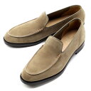 クロケット＆ジョーンズ CROCKETT＆JONES ／  ／ 当店別注レペロスエードUチップローファー「SALCOMBE」（KHAKI／サンドベージュ）／ サルクーム 英国 ローファー スリッポン 靴 革 レザー ビジネス アンラインド シューズ