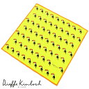 ディエッフェ キンロック Dieffe Kinloch / コットンポプリンプリントハンカチーフ「MEXICO/TOUCAN」(イエロー基調)【ネコポス対応 /...
