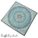 ディエッフェ キンロック Dieffe Kinloch / コットンポプリンプリントハンカチーフ「VENICE/MURRINE CIRCLE」(ベージュ基調)【...