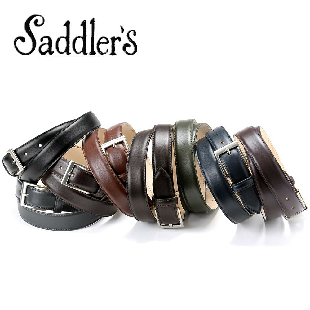 サドラーズ 【ポイント10倍】サドラーズ Saddler’s/ カーフナッパレザーベルト「EG01」（8 colors）ベルト レザー 革 イタリア製 ドレス ビジネス 【ラッピング対応】 | メンズ レザーベルト 革ベルト 皮ベルト ビジネスベルト ブランド 男性 スーツ 紳士 ギフト