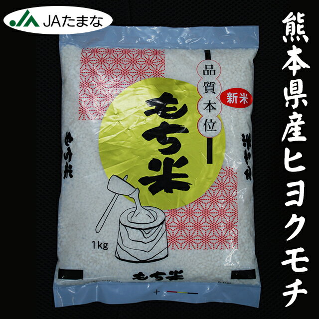 熊本県産もち米　JAたまな　令和6年産　ヒヨクモチ　国産もち米　九州　餅つき　鏡もち　正月準備　丸餅　赤飯　おこわ　1kg 5kg 10kg