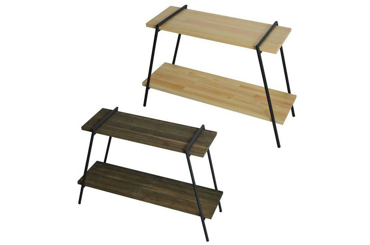 送料無料 COLLEND コレンドIron Leg Rack 2段 アイアンレッグラック 2段 ラック 棚 収納 ディスプレイ HNM