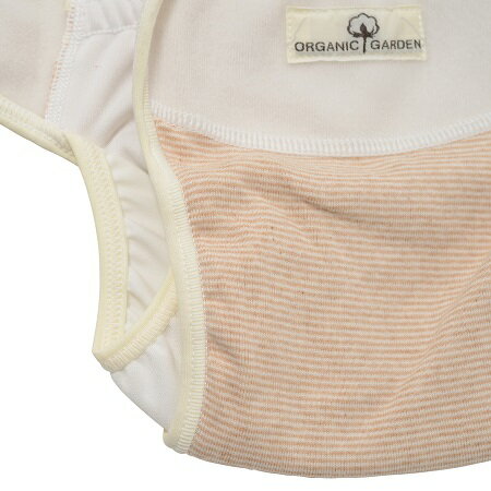 オーガニックガーデン 防水加工、サイドギャザーで漏れにくい フライスおむつカバー（外ベルトタイプ）オーガニックコットン100％ 新生児 ベビー 布おむつカバー 布おむつ 布オムツ ベビー用品 赤ちゃん用品 日本製 くすみカラー かわいい