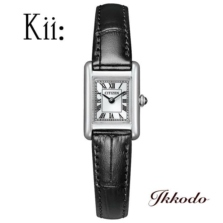 Y - Kii キー シチズン CITIZEN Classic Square ソーラー エコドライブ 正規品 レディース腕時計 EG2790-12A EG279012A