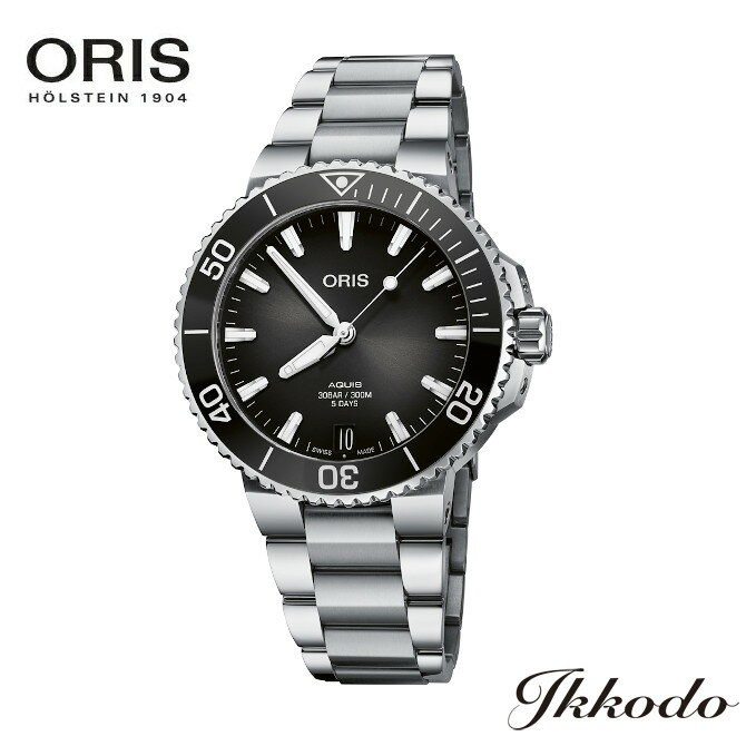 オリス 腕時計（メンズ） オリス ORIS アクイスデイト キャリバー400 5日間パワーリザーブ 自動巻き 41.5ミリ ステンレスケース&ブレス 日本国内正規品 10年保証 メンズ腕時計 01 400 7769 4154-07 8 22 09PEB 送料無料