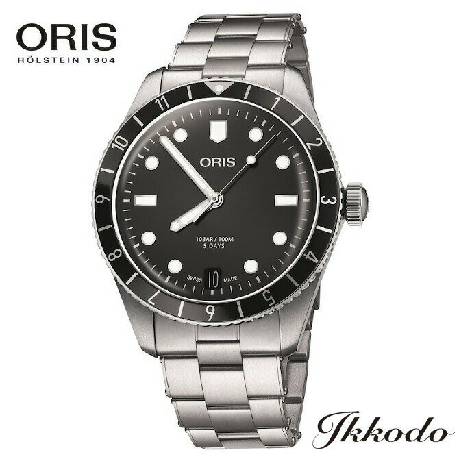 オリス ORIS ダイバーズ65 キャリバー400 自動巻き 5日間パワーリザーブ 40mm 10気圧防水 メンズ腕時計 MyOris登録で10年間メーカー保証 日本国内正規品 01 400 7772 4054-07 8 20 18 01400777240540782018