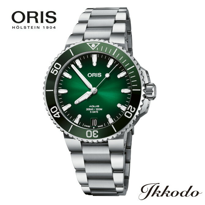 オリス 腕時計（メンズ） オリス ORIS アクイスデイト キャリバー400 5日間パワーリザーブ 自動巻き 41.5ミリ ステンレスケース&ブレス 日本国内正規品 10年保証 腕時計 01 400 7769 4157 8 22 09PEB 送料無料