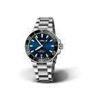 オリス 腕時計（メンズ） 5/7 9:59まで10%OFFクーポンあり オリス ORIS アクイス デイト Aquis 30気圧防水 自動巻き ブルーダイアル ブラックセラミックベゼル 39,5ミリ ステンレスケース&ブレス 腕時計 01 733 7732 4135-07 8 21 05PEB【0173377324135-0782105PEB】