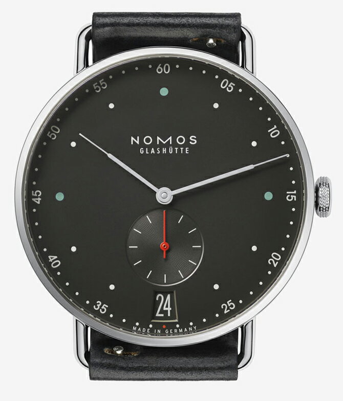 NOMOS ノモス Metro38Date メトロデイト 38ミリ アーバングレーダイアル 手巻き ドイツ製 日本国内正規品 2年保証 MT1B4UG2