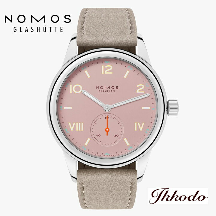 【ご購入特典ノモス純正ディプロインバックルプレゼント】NOMOS Glashutte Club ノモス クラブ キャンパス フルローズ 36ミリ 手巻き ドイツ製 2年保証 日本国内正規品 腕時計 NM706.GB NM706GB
