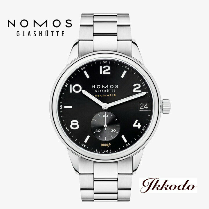 NOMOS GLASHUTTE ノモス クラブスポーツ ネオマティック 自動巻き 30気圧防水 42mmドイツ製 2年保証 日本国内正規品 CLS161011B2CSM