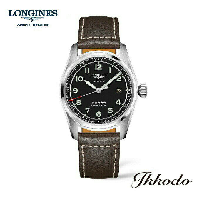 ロンジン 腕時計（メンズ） 【ご購入特典対象商品】ロンジン LONGINES SPIRIT スピリット 自動巻き 40ミリ ステンレススティールケース カーフレザーバンド 10気圧防水 正規品 メンズ腕時計 5年保証 L3.810.4.53.0【L38104530】 送料無料