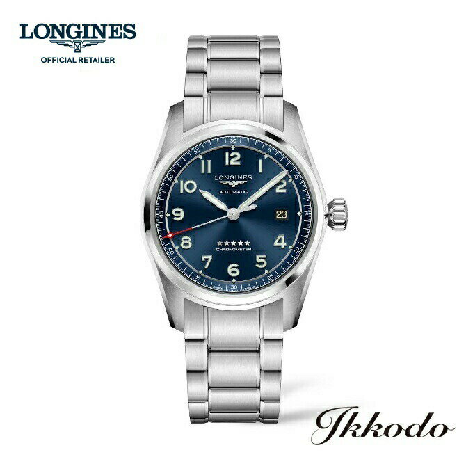 【ご購入特典対象商品】ロンジン LONGINES SPIRIT スピリット 自動巻き 40ミリ ステンレススティールケース&ブレス 10気圧防水 日本国内正規品 メンズ腕時計 5年保証 L3.810.4.93.6【L38104936】 送料無料