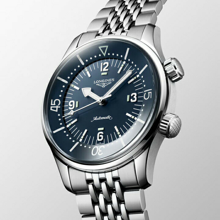 【ご購入特典対象商品】ロンジン LONGINES レジェンドダイバー 自動巻き 39mm 30気圧防水 正規品 5年間メーカー保証 L3.764.4.90.7 L37644907
