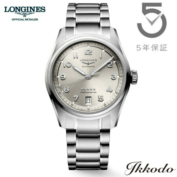 ロンジン 腕時計（メンズ） 【ご購入特典対象商品】ロンジン LONGINES SPIRIT スピリット 自動巻き COSCクロノメーター認定 37mm 10気圧防水 正規品 メンズ腕時計 5年間メーカー保証 L3.410.4.63.6 L34104636