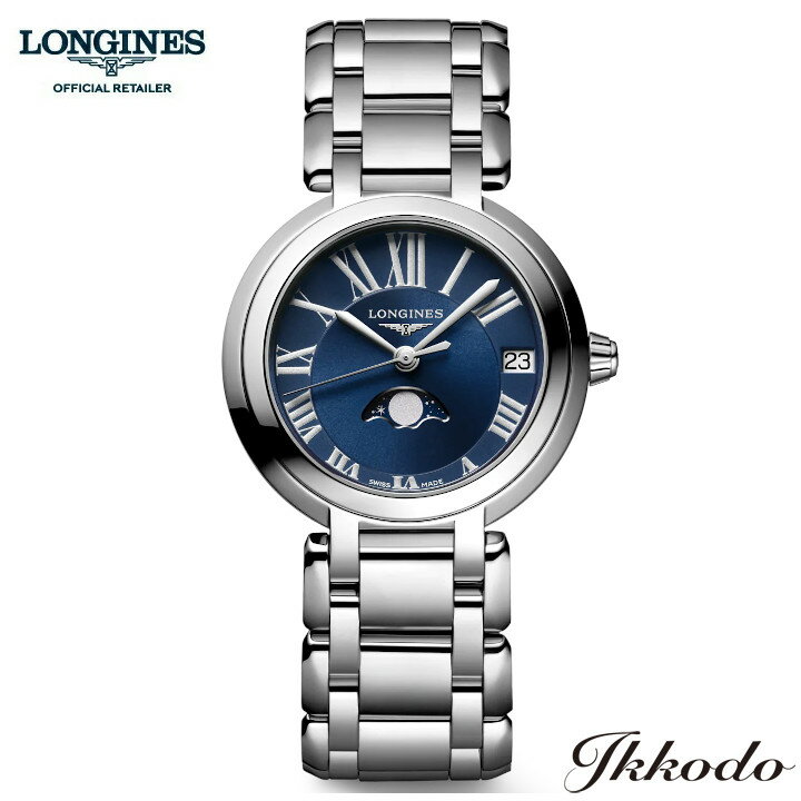 ロンジン 【ご購入特典対象商品】ロンジン LONGINES プリマルナ クォーツ ムーンフェイズ 30.5mm 3気圧防水 日本国内正規品 レディース腕時計 L8.115.4.91.6 L81154916