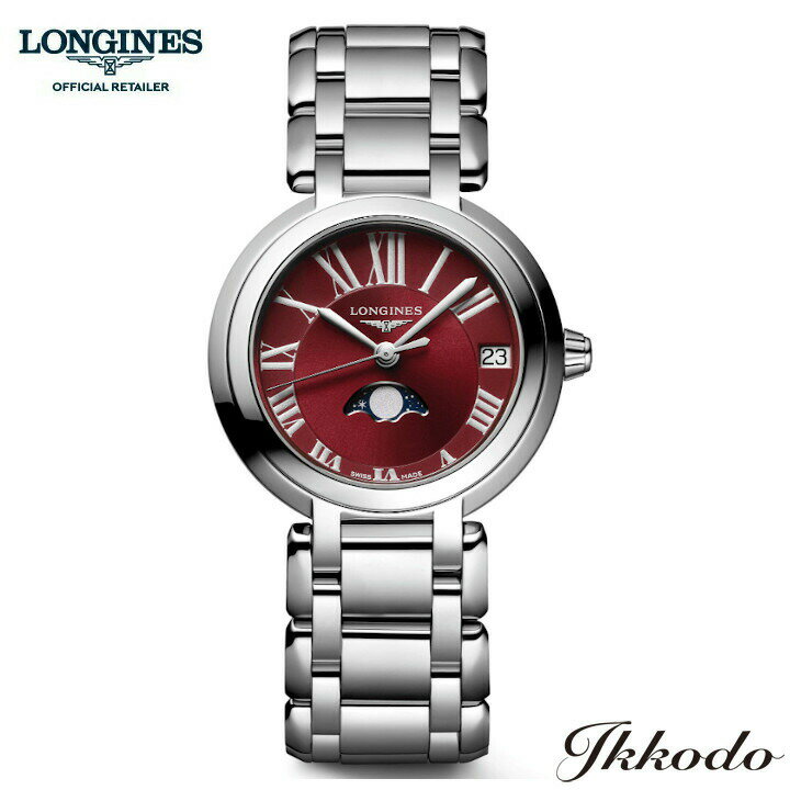 ロンジン 【ご購入特典対象商品】ロンジン LONGINES プリマルナ クォーツ ムーンフェイズ 30.5mm 3気圧防水 日本国内正規品 レディース腕時計 L8.115.4.92.6 L81154926