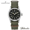 5/7 9:59まで10%OFFクーポンあり 【ご購入特典対象商品】【2000円クーポンあり】ハミルトン HAMILTON Khaki Field カーキフィールド メカ 80時間手巻きH-50 38ミリ ステンレスケース ブラック文字盤 グリーンテキスタイルストラップ 正規品 2年保証 腕時計 H69439931