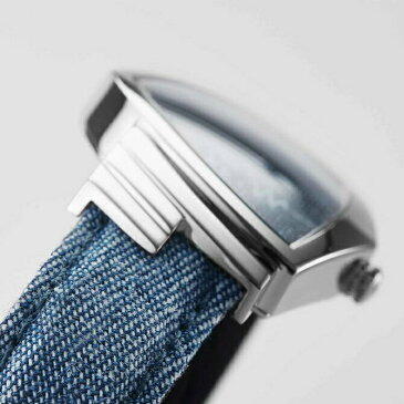 【2000円クーポンあり】【ハミルトンボールペンプレゼント】ハミルトン HAMILTON ベンチュラ クォーツ Ventura Quartz クォーツ メンズ 51mm×32.5mm デニム柄文字盤3Dプリント加工 ステンレススケース ブルーテキスタイルストラップ 5気圧防水 正規品 2年保証 H24411941