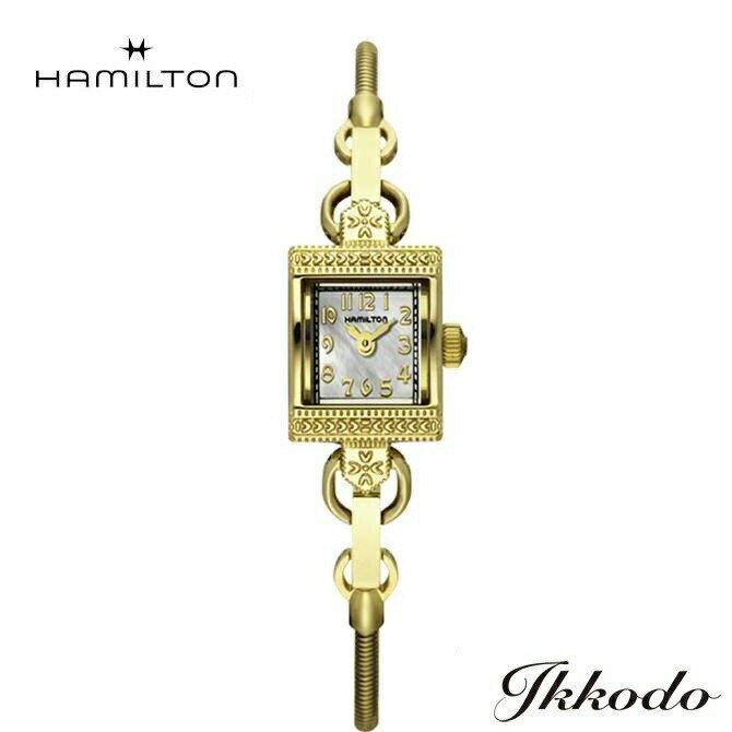 【ご購入特典対象商品】【2000円クーポンあり】ハミルトン HAMILTON レディ ハミルトン ヴィンテージ Lady Hamilton Vintage クォーツ 幅15mm ステンレススティールケース&ブレスYGPVD MOP文字盤 5気圧防水 正規品 2年保証 H31231113