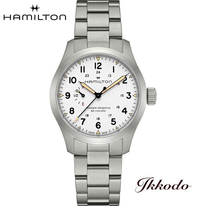 【ご購入特典対象商品】ハミルトン HAMILTON カーキ フィールド メカ パワーリザーブ 手巻き 40mm 5気圧防水 正規品 2年保証 腕時計 H69509110
