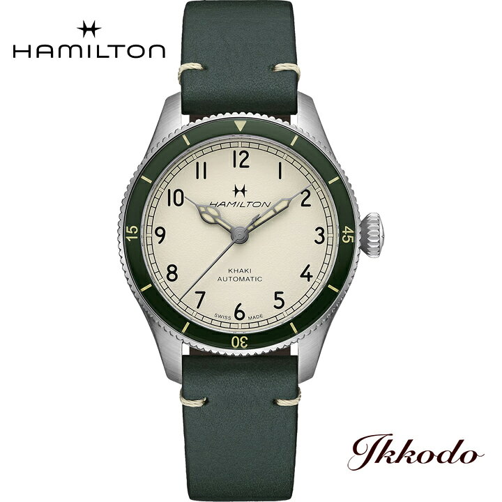 【ご購入特典対象商品】ハミルトン HAMILTON カーキ アビエーション パイロット パイオニア 38mm 自動巻き 10気圧防水 日本国内正規品 2年保証 腕時計 H76255810