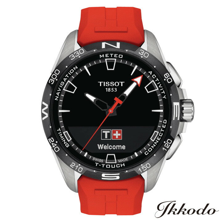 ティソ 腕時計（メンズ） 【ご購入特典対象商品】TISSOT ティソ T-タッチコネクト ソーラー チタンケース 47.5mm 10気圧防水 メンズ ウォッチ 腕時計 2年保証 正規品 T121.420.47.051.01 【T1214204705101】送料無料