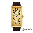 ティソ 腕時計（メンズ） 5/7 9:59まで10%OFFクーポンあり 【ご購入特典対象商品】TISSOT ティソ バナナ センテナリー BANANA CENTENARY クォーツ ゴールド文字盤 (イエローゴールドPVD) ブラウンカーフストラップ 3気圧防水 日本国内正規品 2年保証 メンズ腕時計 T117.509.36.022.00