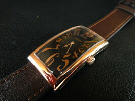 TISSOT☆ティソ☆バナナ センテナリー☆BANANA CENTENARY☆クォーツ☆ブラック文字盤☆ステンレススティールケース(ローズゴールドPVD)☆ブラウンカーフストラップ☆3気圧防水☆正規品☆2年保証☆T117.509.36.052.00 【T1175093605200】【あす楽】