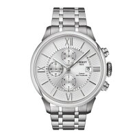 TISSOT☆ティソ☆シュマンドトゥレルオートマティック☆自動巻きクロノグラフき☆シルバーダイアル☆ステンレススティールケース&ブレス☆5気圧防水☆正規品☆2年保証☆T099.427.11.038.00【T0994271103800】