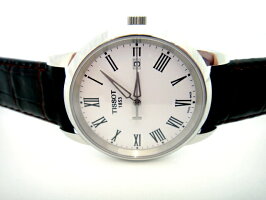 TISSOT☆ティソ☆CLASSICDREAMGent☆ドリーム☆メンズ☆クォーツ☆ホワイト文字盤☆ステンレスケース&ブラウンレザーストラップ☆38ミリ☆3気圧防水☆正規品☆2年保証☆T033.410.16.013.01【T0334101601301】【あす楽】