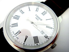 TISSOT☆ティソ☆CLASSICDREAMGent☆ドリーム☆メンズ☆クォーツ☆ホワイト文字盤☆ステンレスケース&ブラウンレザーストラップ☆38ミリ☆3気圧防水☆正規品☆2年保証☆T033.410.16.013.01【T0334101601301】【あす楽】