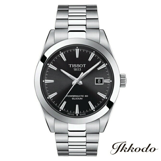 【ご購入特典対象商品】TISSOT ティソ T-CLASSIC Gentleman ジェントルマン 自動巻き 80時間パワーリザーブ ステンレススチールケース ブレス 40mm 10気圧防水 腕時計 日本国内正規品 2年保証 T127.407.11.051.00【T1274071105100】